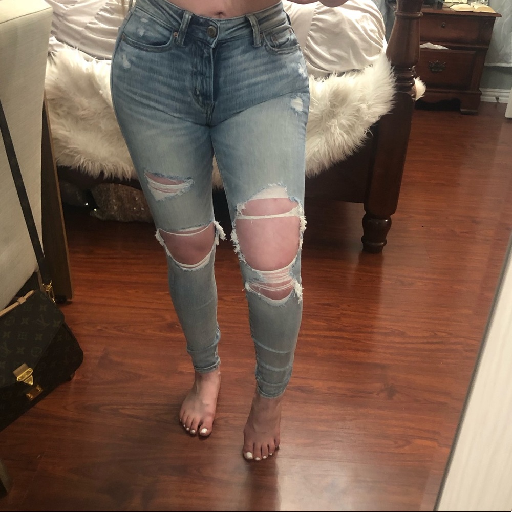 American eagle ripped Jean jegging